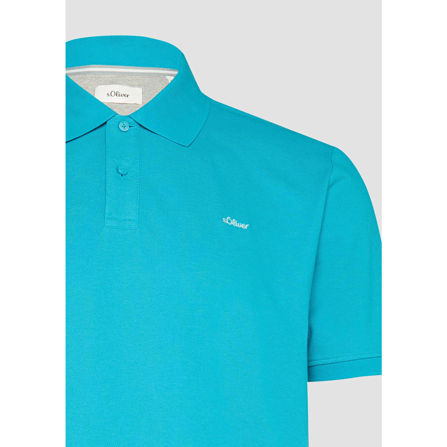 s.Oliver Big Size regular polo turquoise