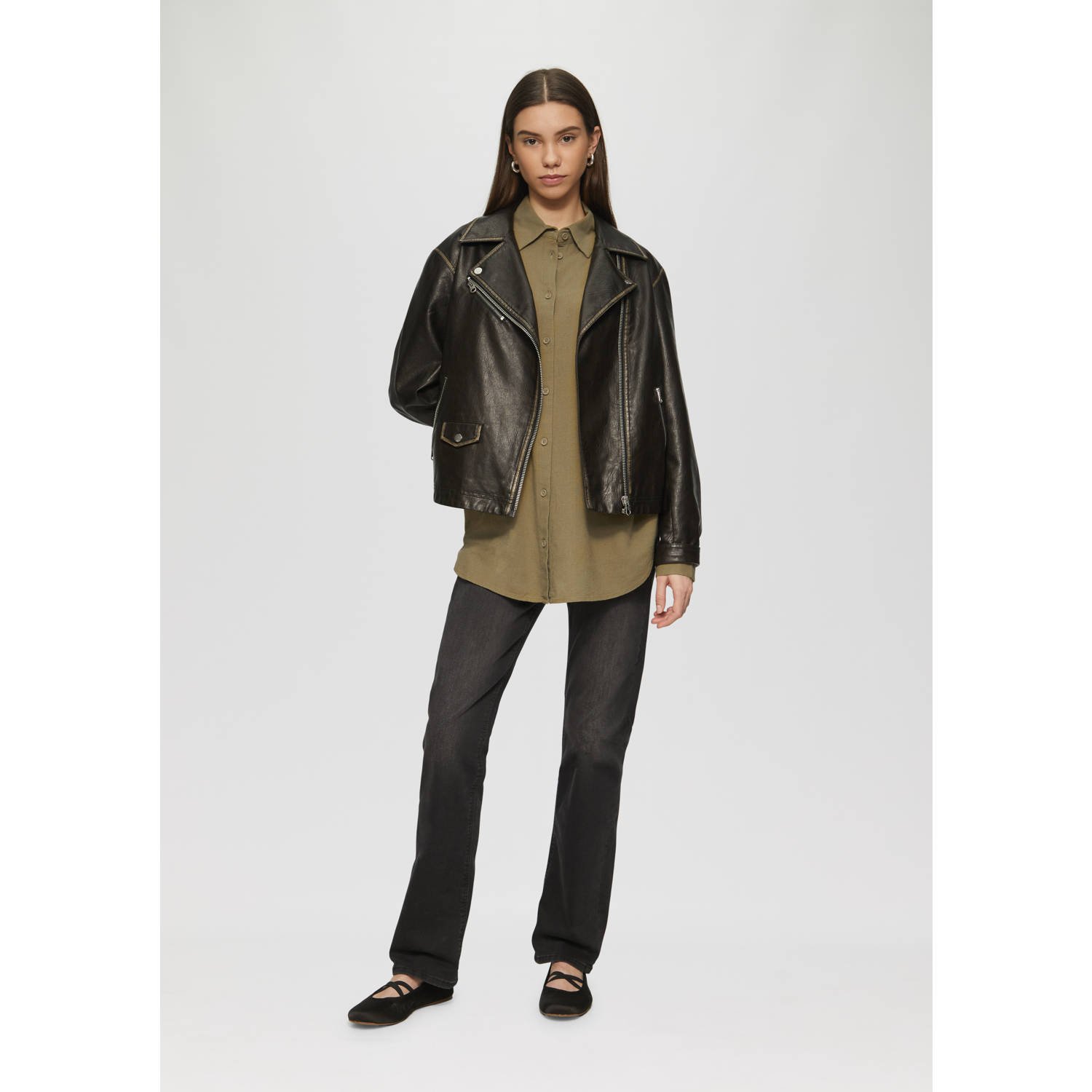 Q S by s.Oliver blouse kaki