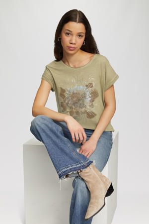 T-shirt kaki