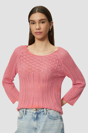 gebreide trui roze