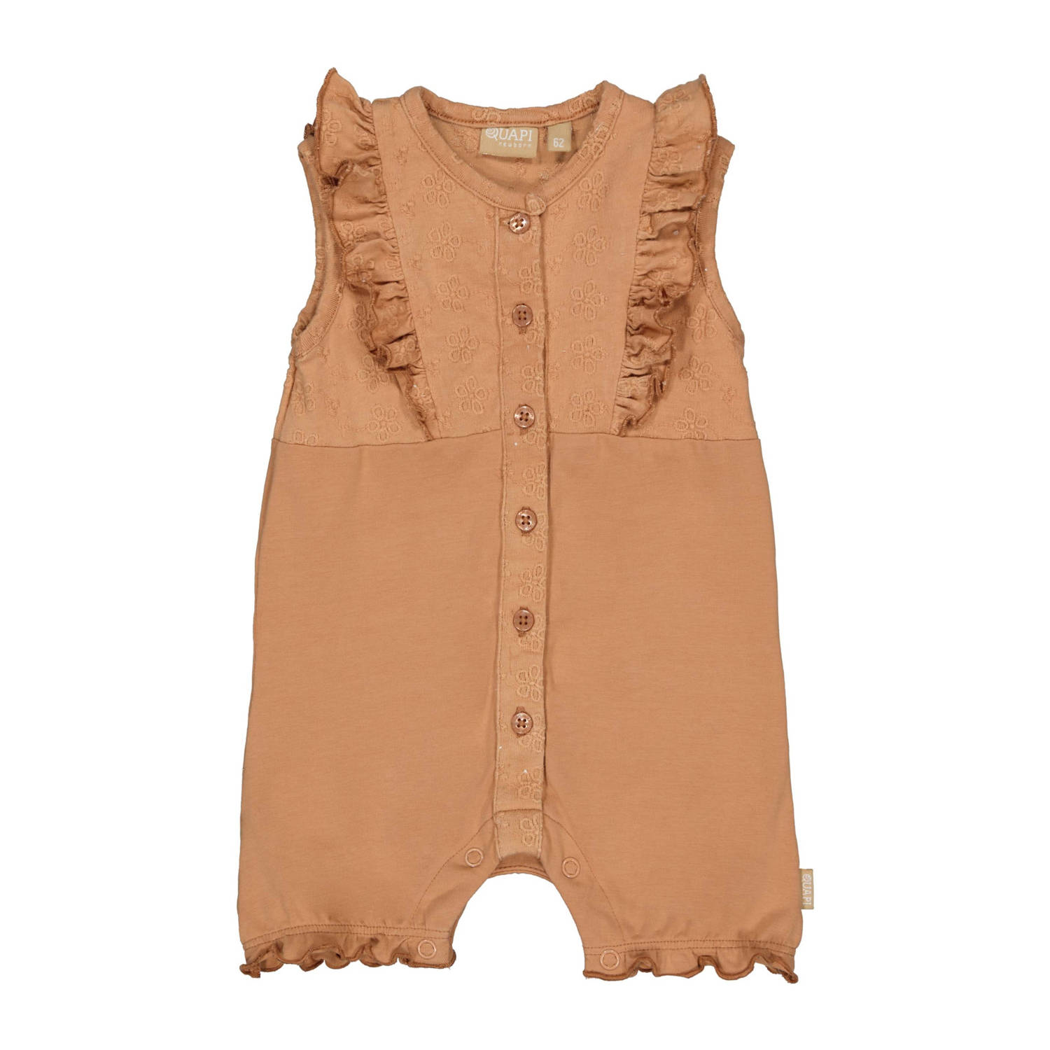 Quapi Newborn regular jumpsuit bruin