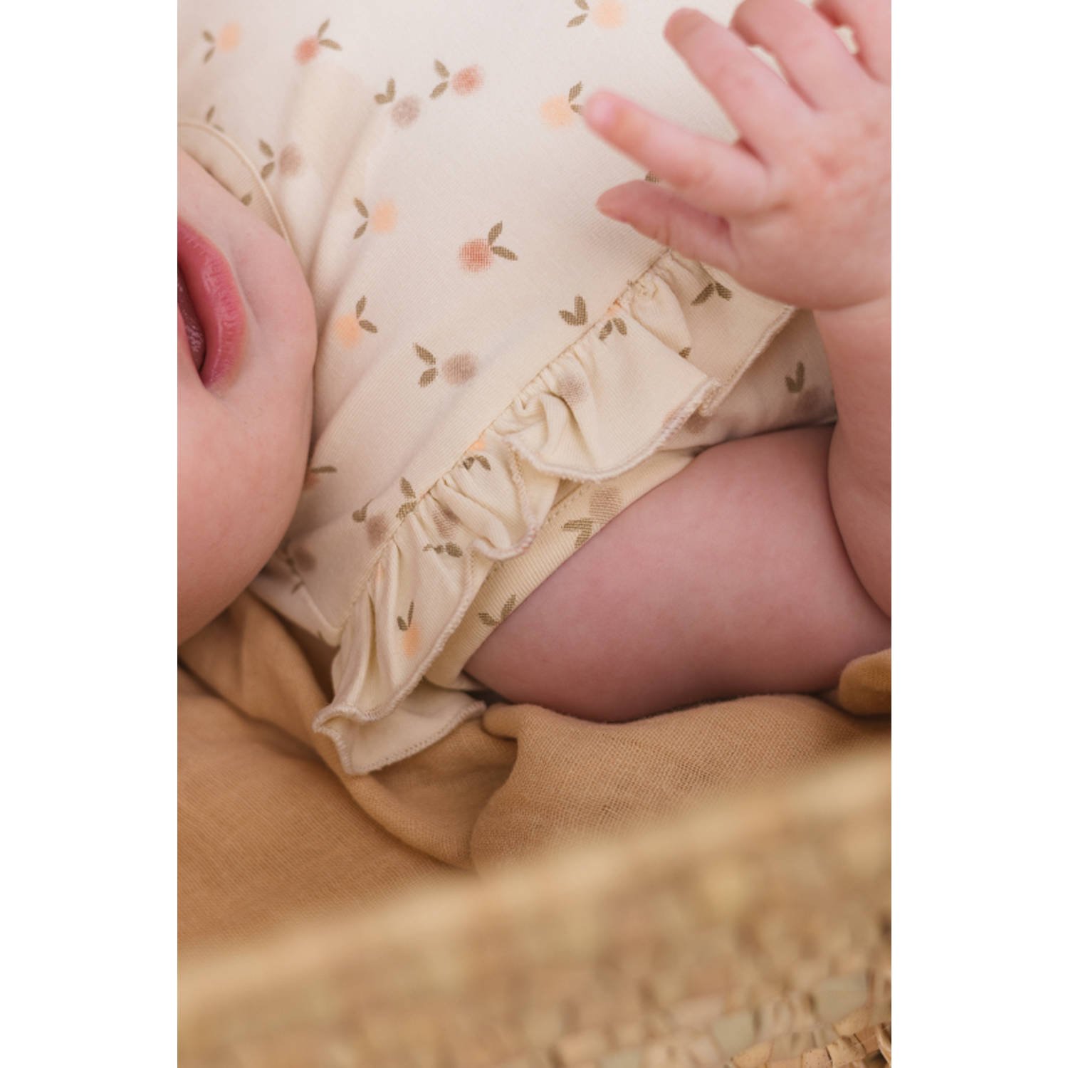 Quapi Newborn korte jurk ecru