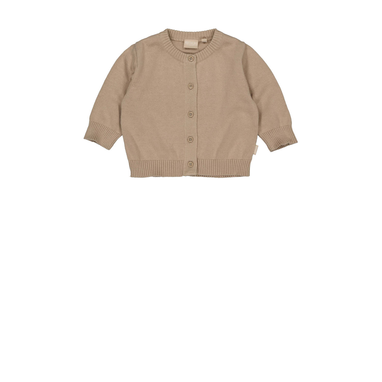 Quapi Newborn gebreid vest beige