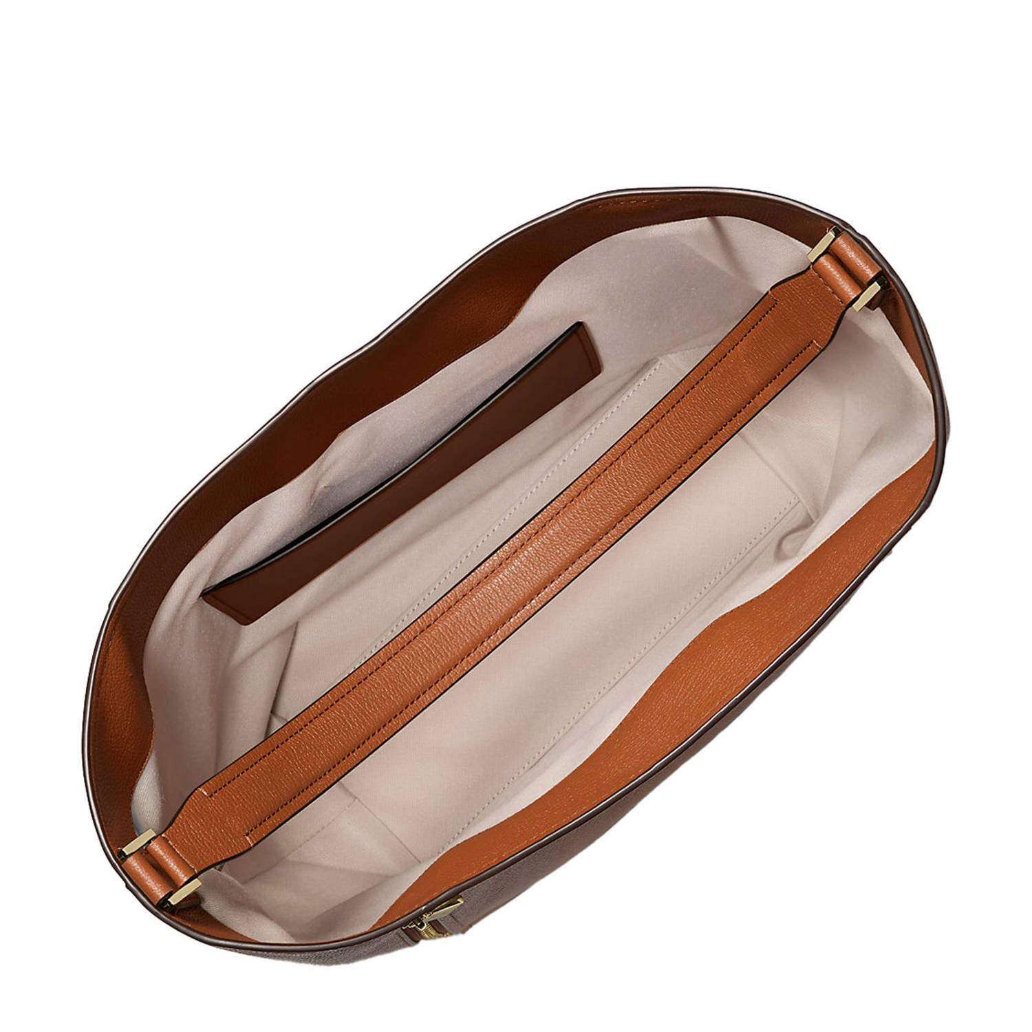 Michael Kors leren schoudertas Addie cognac