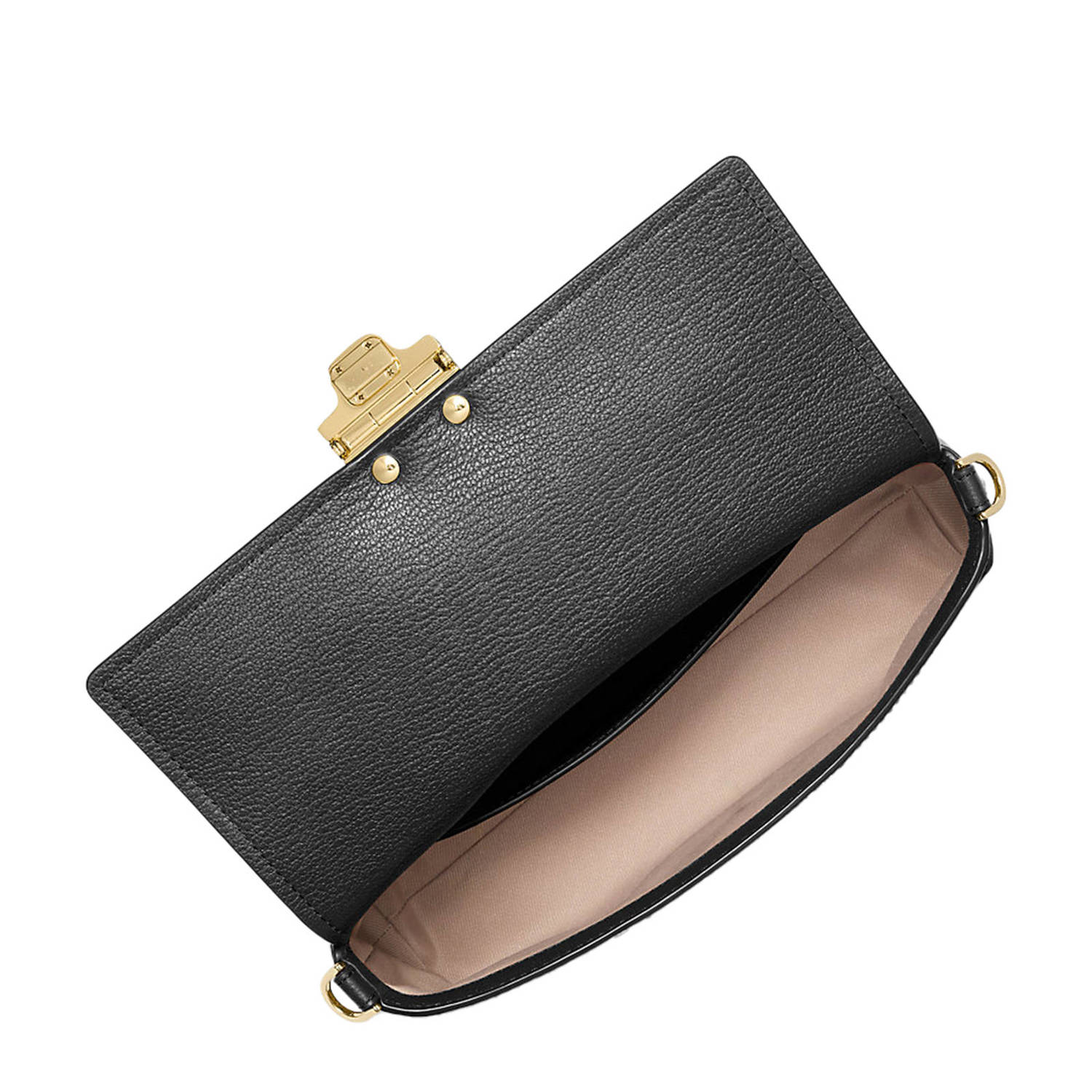 Michael Kors leren crossbody tas Addie zwart