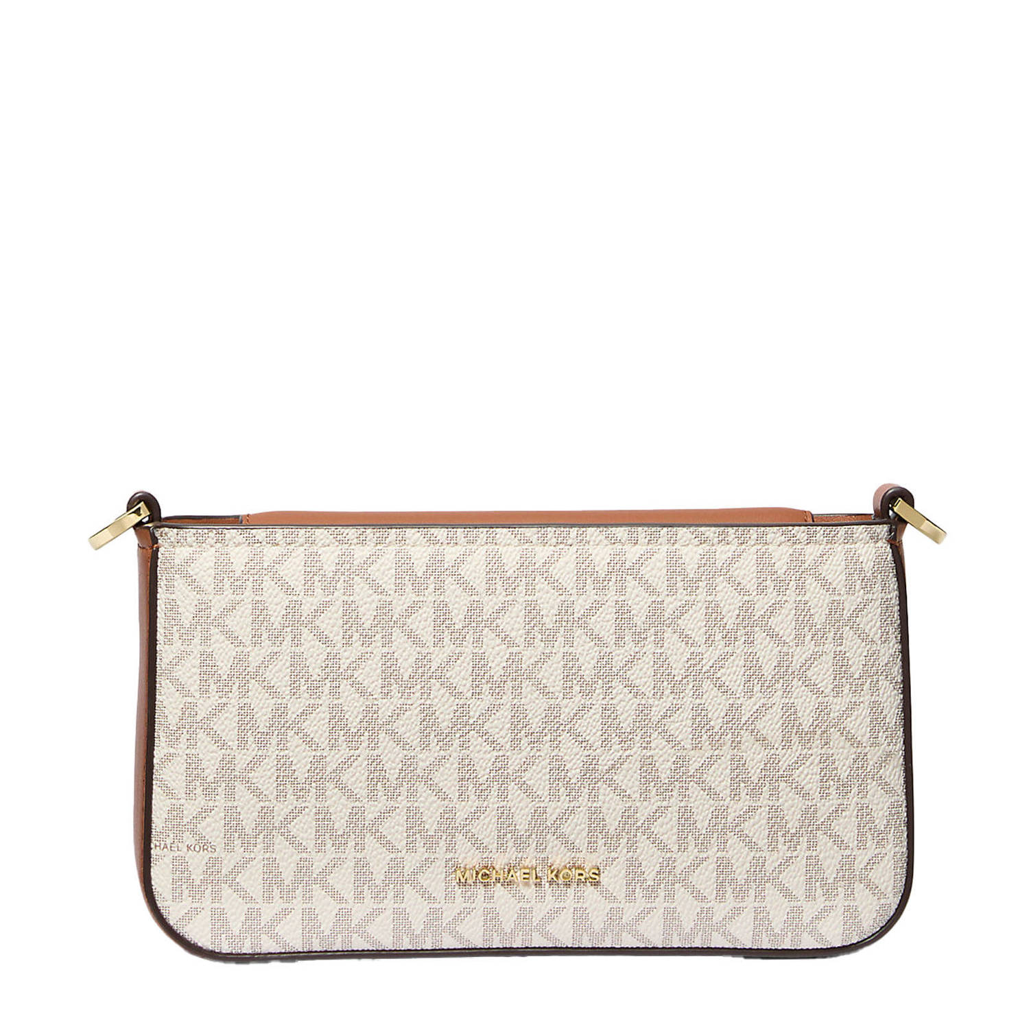 Michael Kors crossbody tas Bryant met logoprint ecru