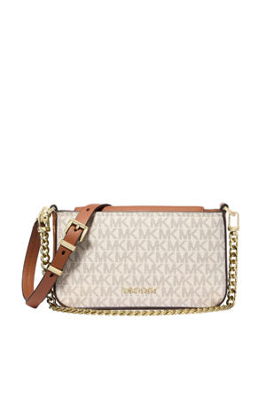  crossbody tas Bryant met logoprint ecru