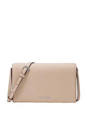  leren crossbody tas Jet Set beige
