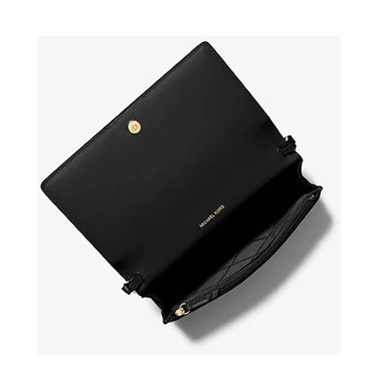 Michael Kors leren crossbody tas Jet Set zwart