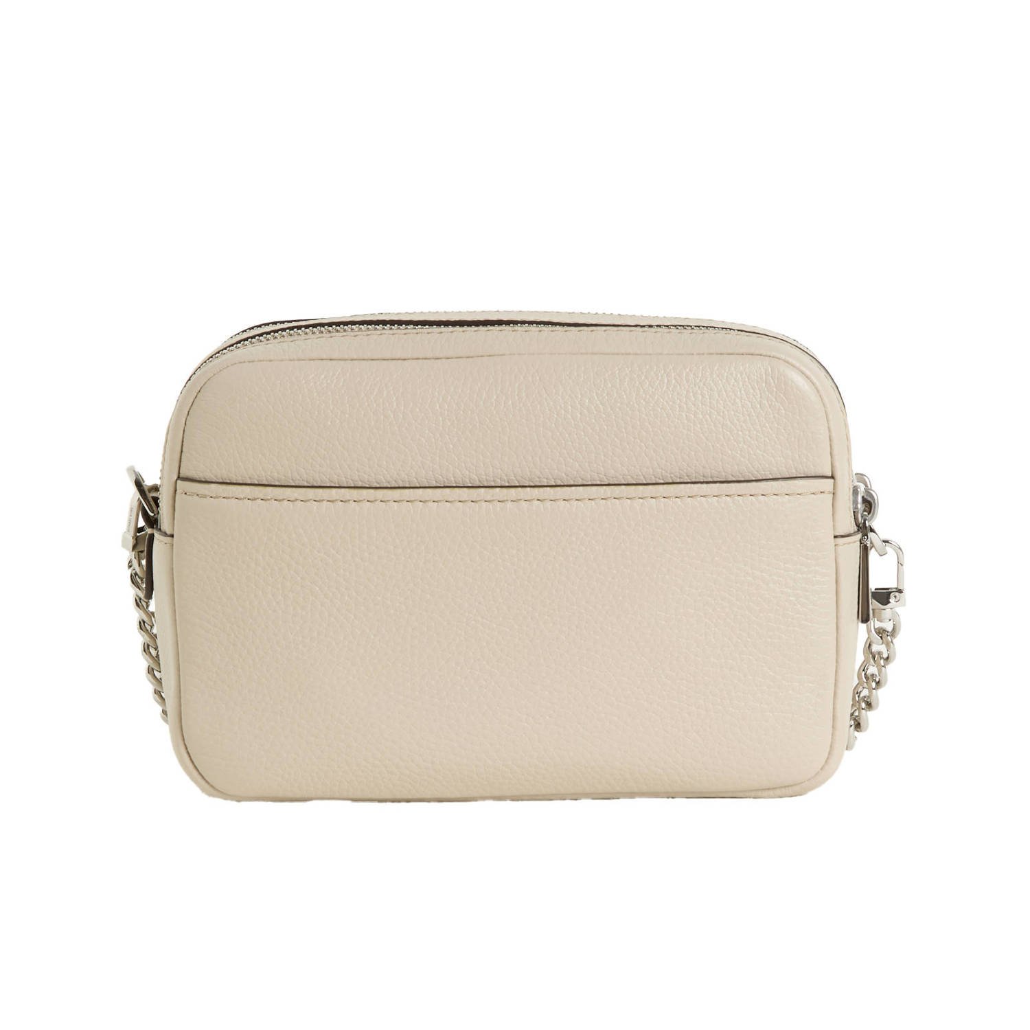 Michael Kors leren crossbody tas Bryant beige