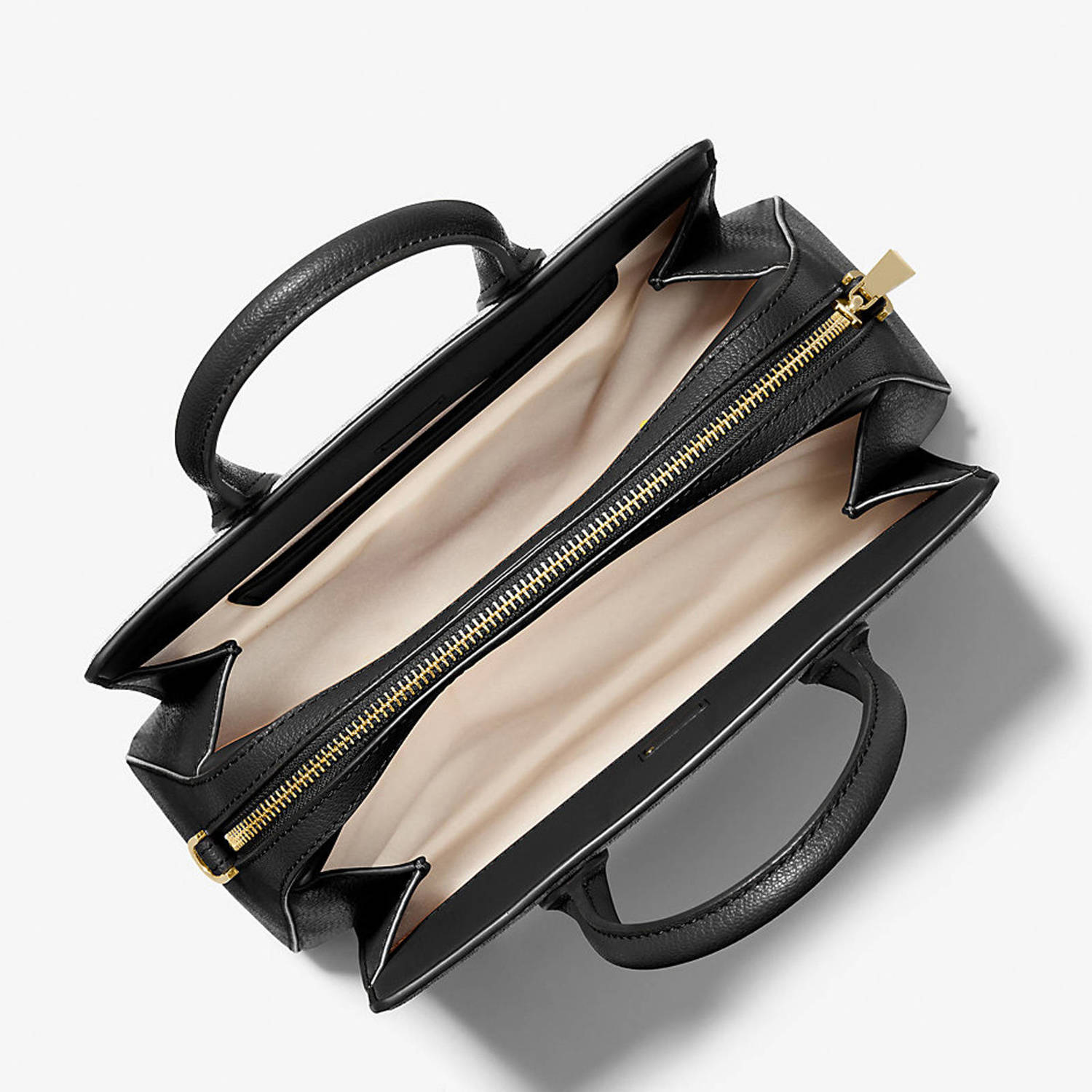 Michael Kors leren mini handtas Laila zwart
