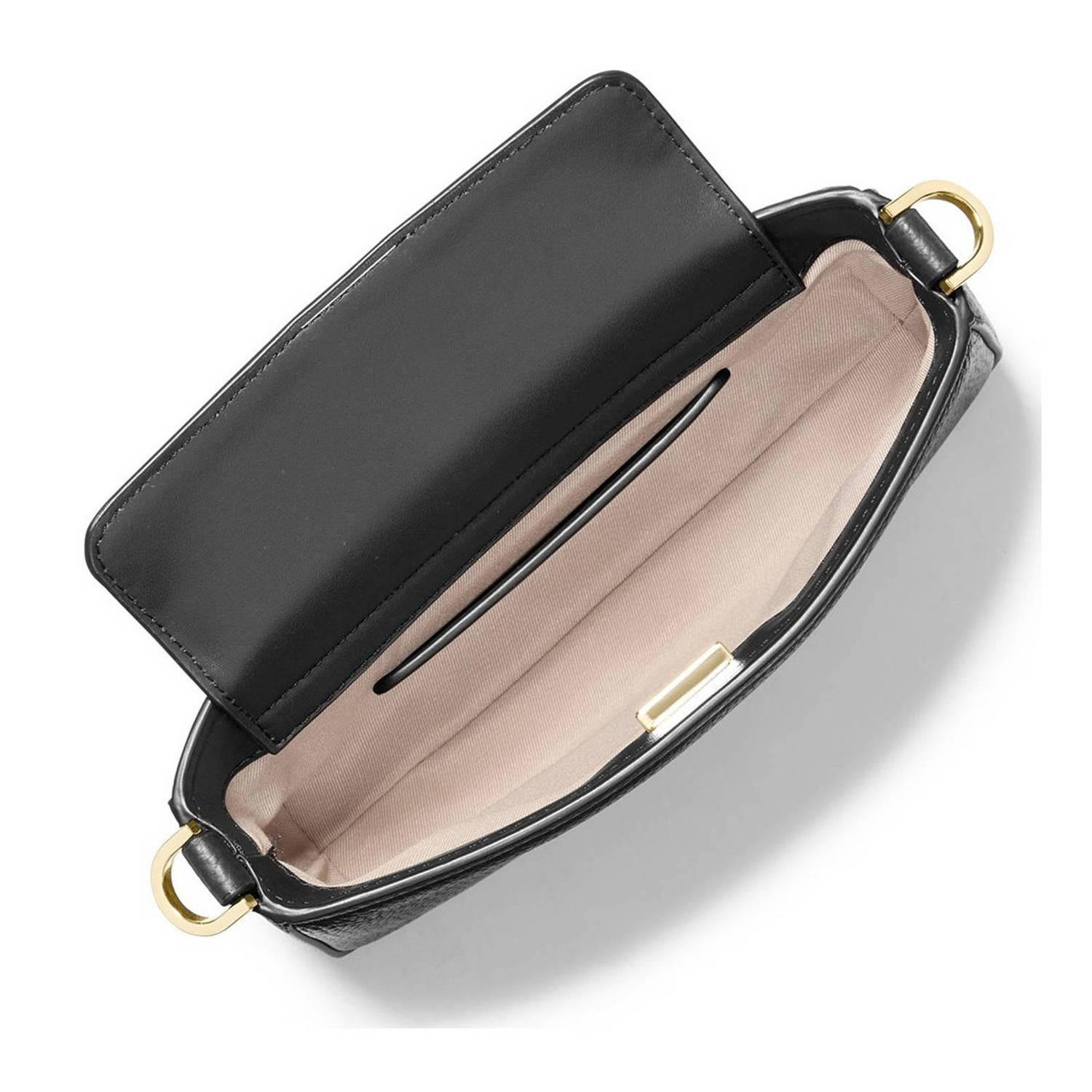Michael Kors leren crossbody tas Bryant zwart
