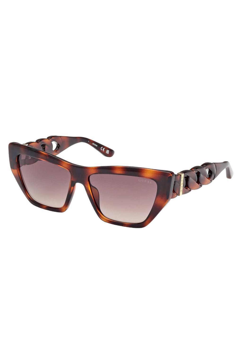 GUESS zonnebril met tortoise print GU00111 bruin