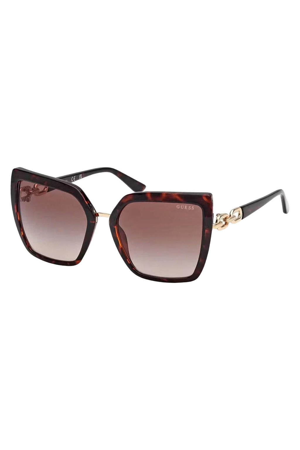 GUESS zonnebril met tortoise print GU00160 bruin
