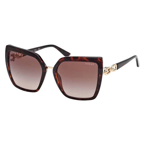 GUESS zonnebril met tortoise print GU00160 bruin afbeelding