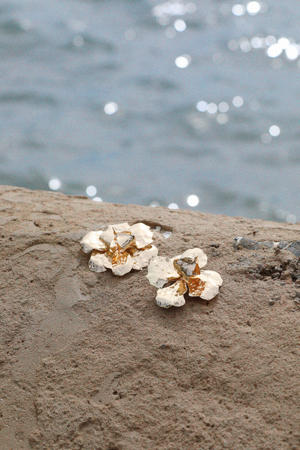 oorbellen Rose goudkleurig