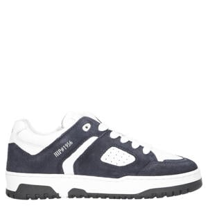 leren sneakers zwart/wit