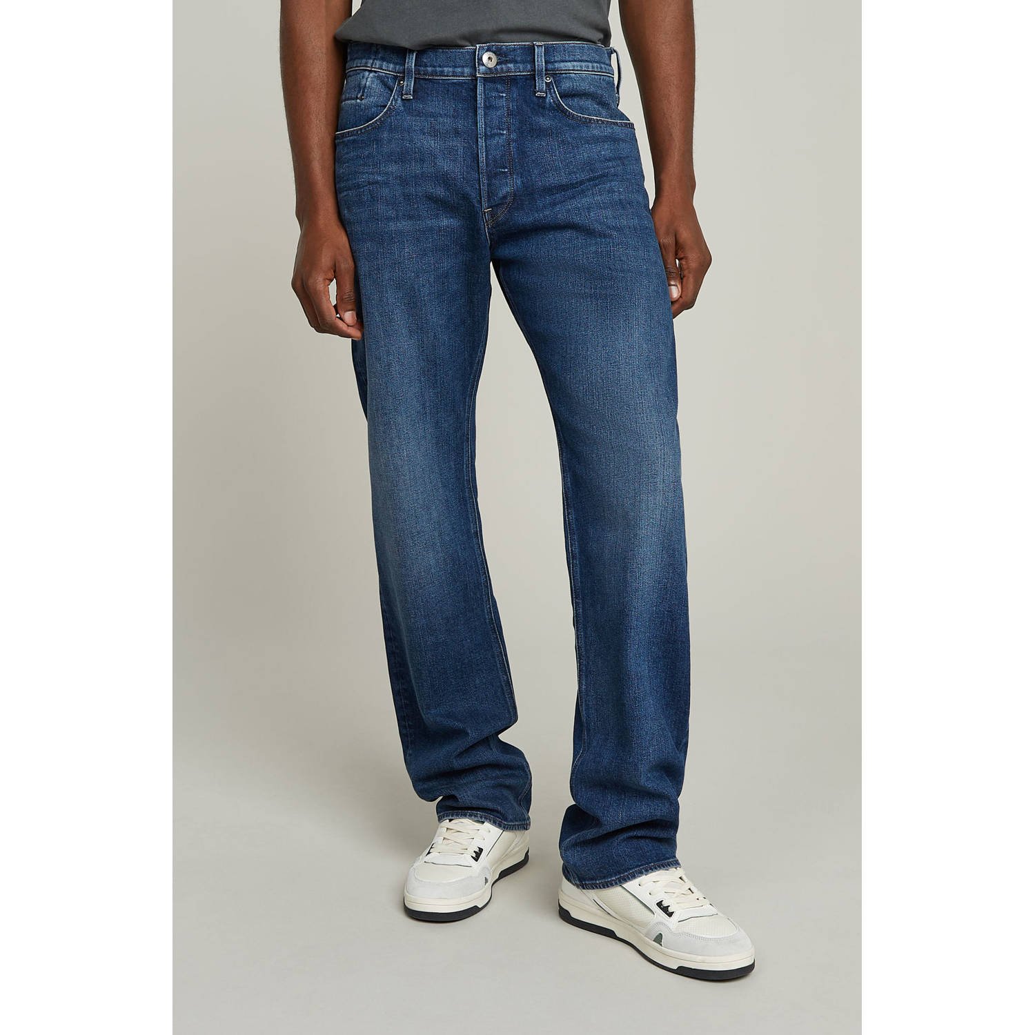 G-Star RAW Dakota Regular Straight Jeans Donkerblauw Heren