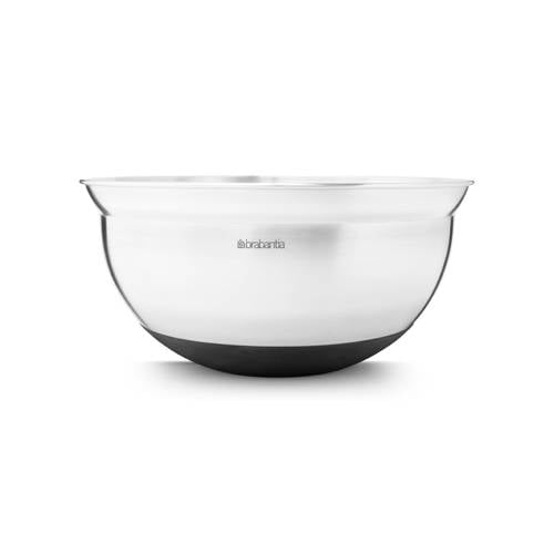 Brabantia Profile mengkom met antislip bodem, 3L - Matt Steel/Black afbeelding