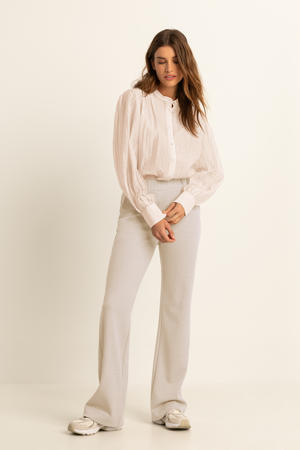 flared pantalon beige