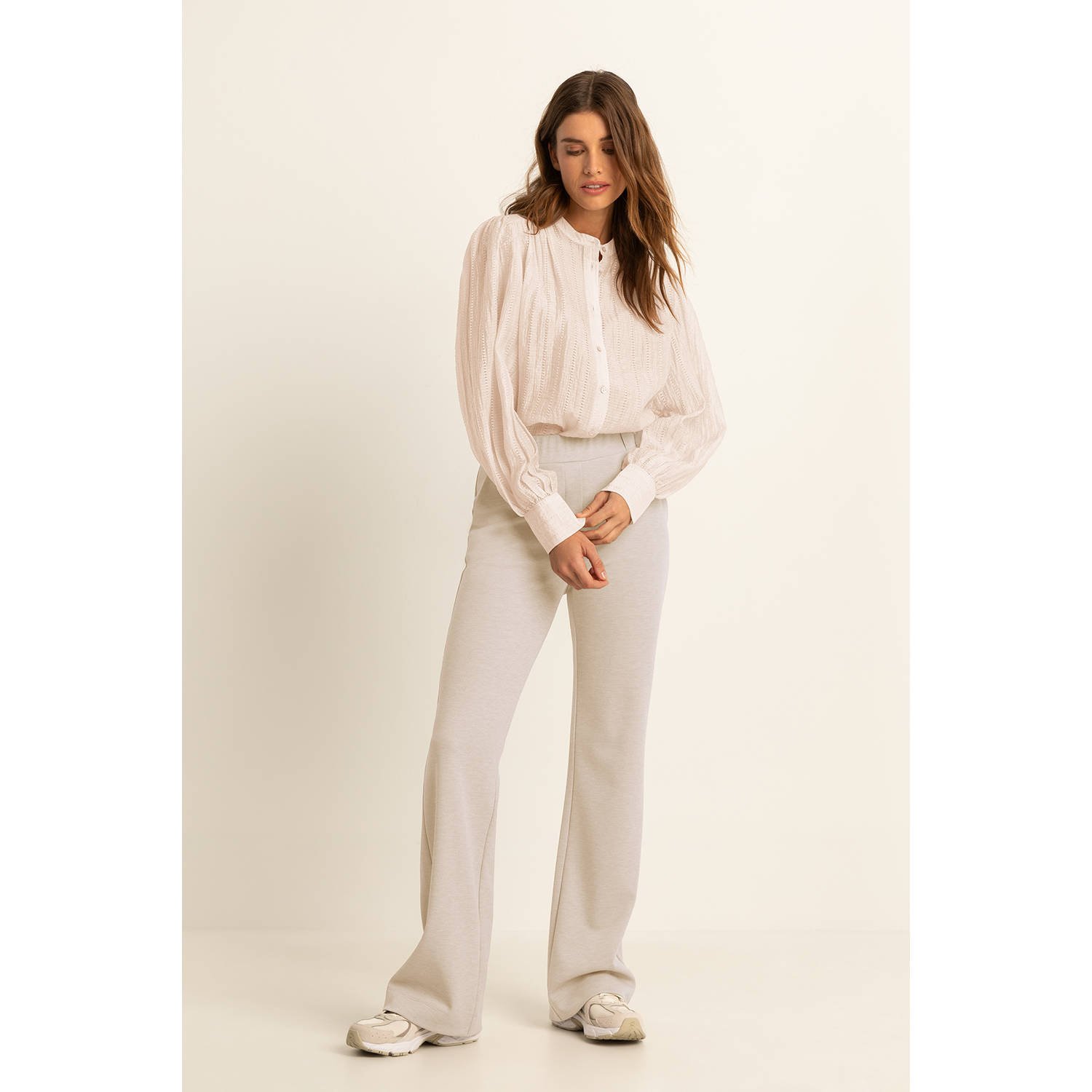 Expresso flared pantalon beige
