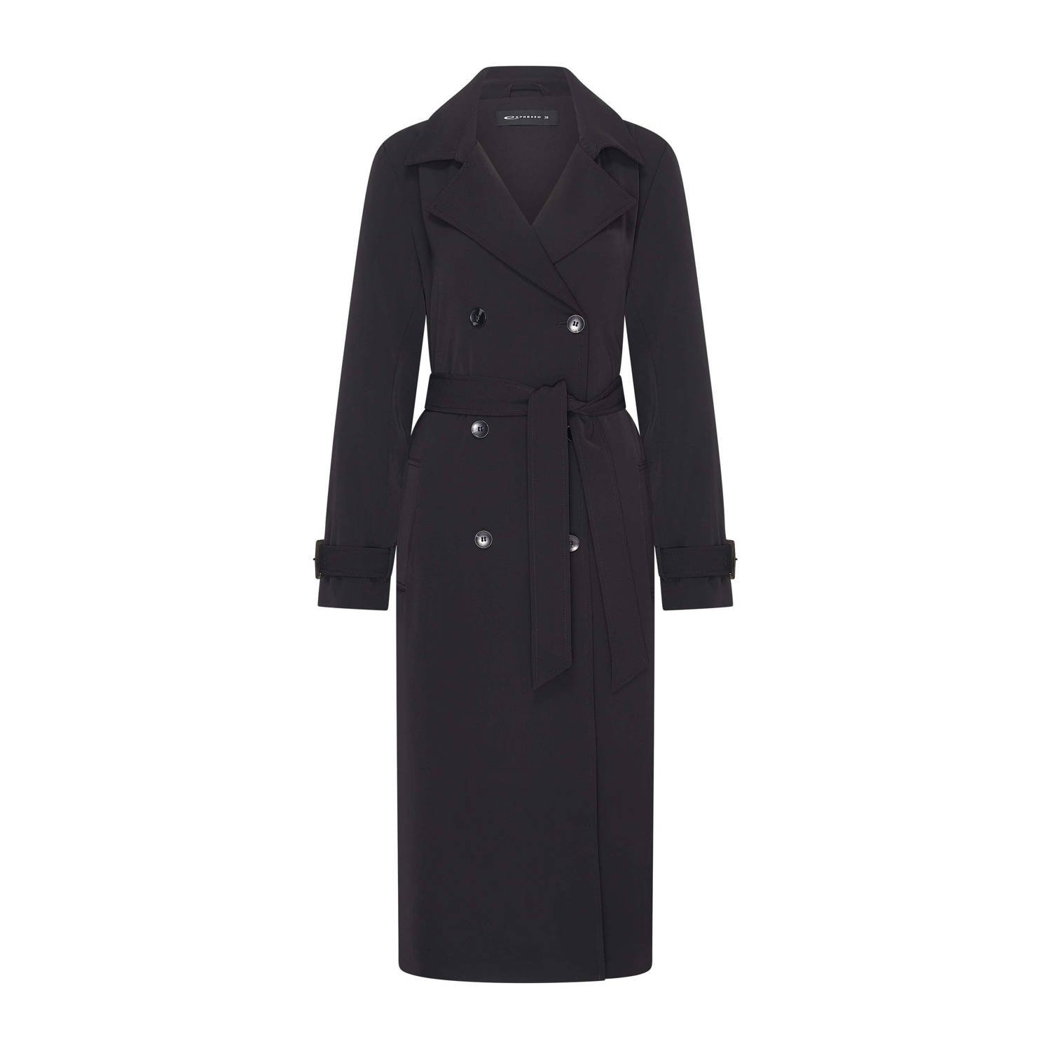 Expresso trenchcoat zwart