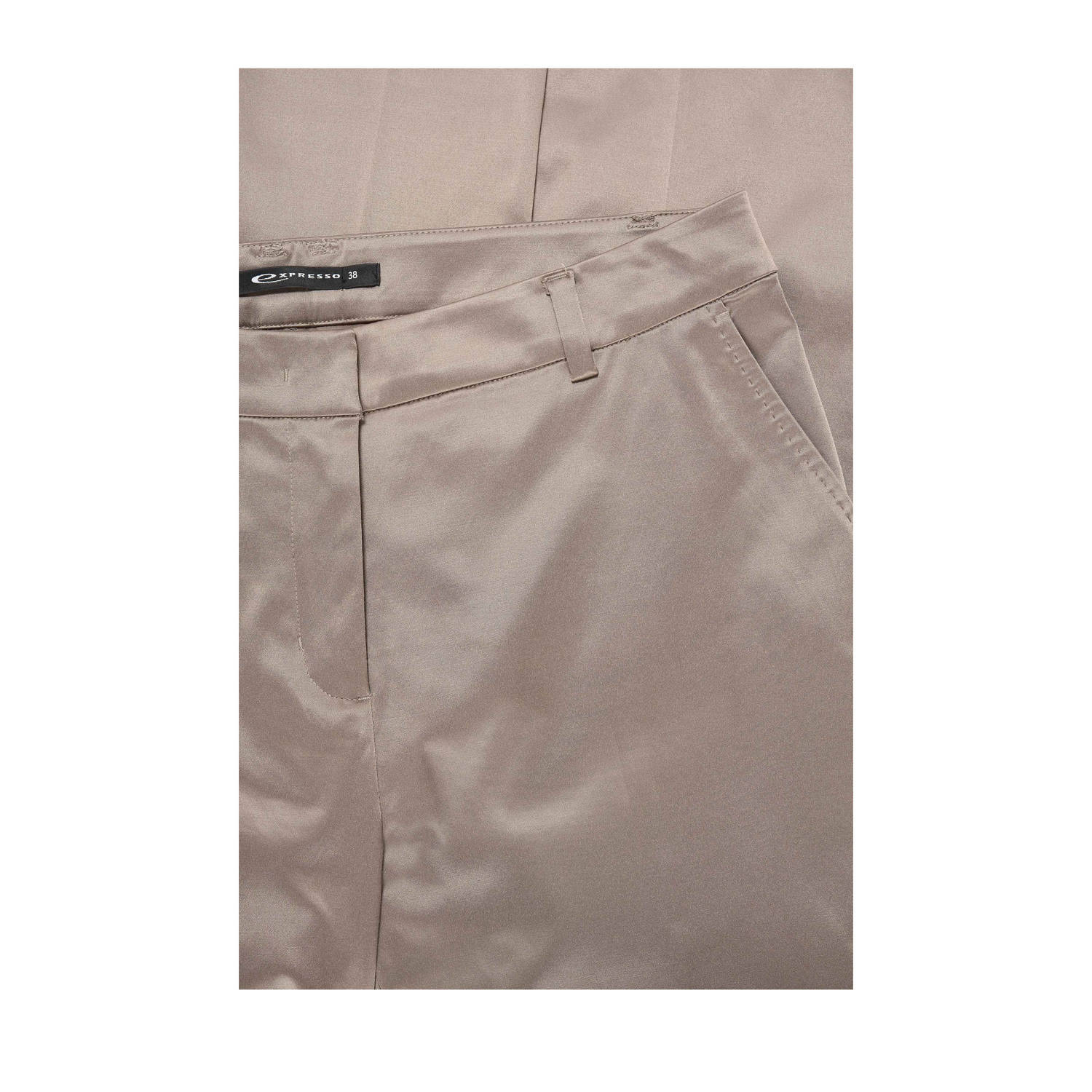 Expresso slim regular waist broek taupe