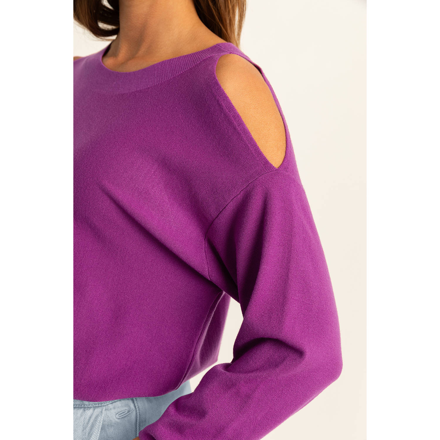 Expresso gebreide trui fuchsia