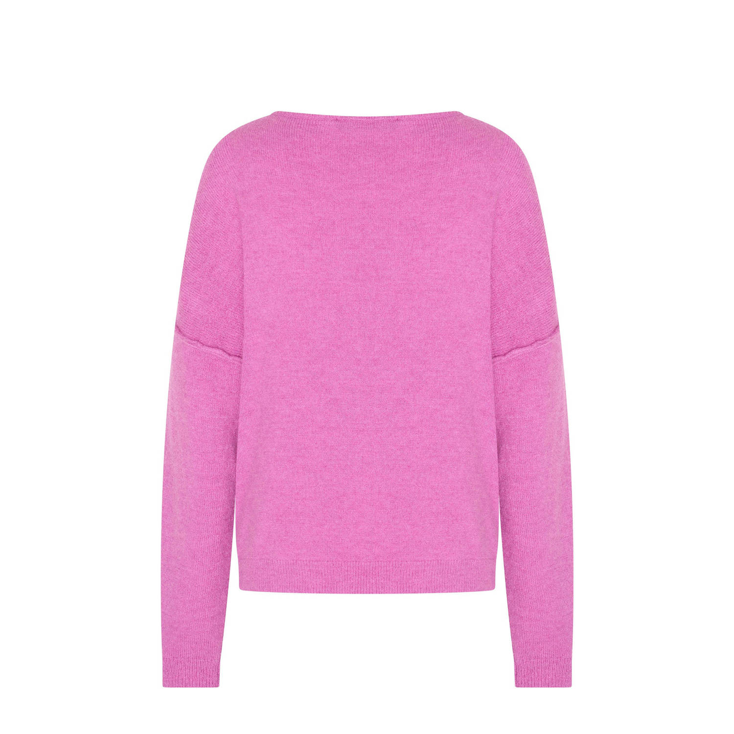 Expresso wollen gebreide trui roze