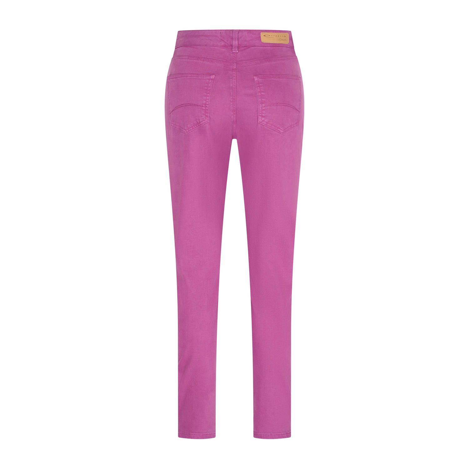 Expresso skinny high waist broek roze