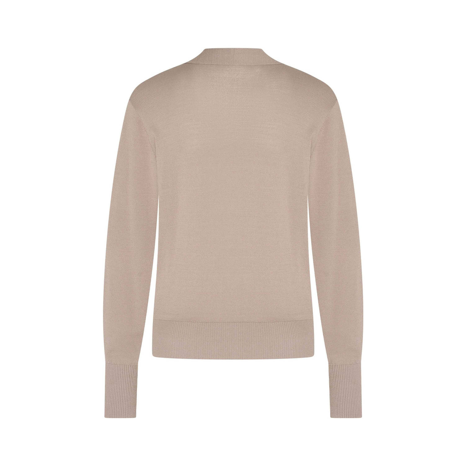 Expresso gebreid vest beige