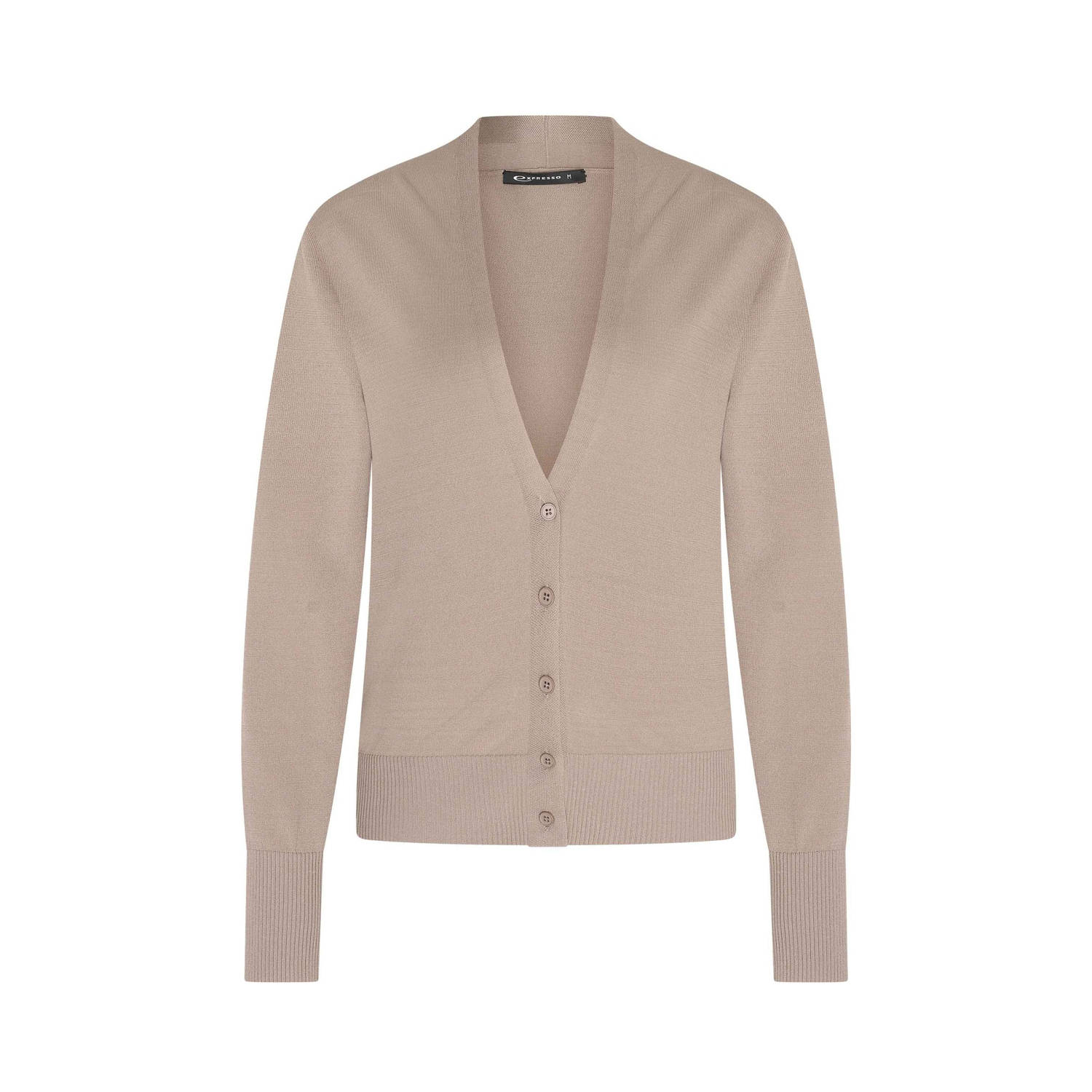 Expresso gebreid vest beige