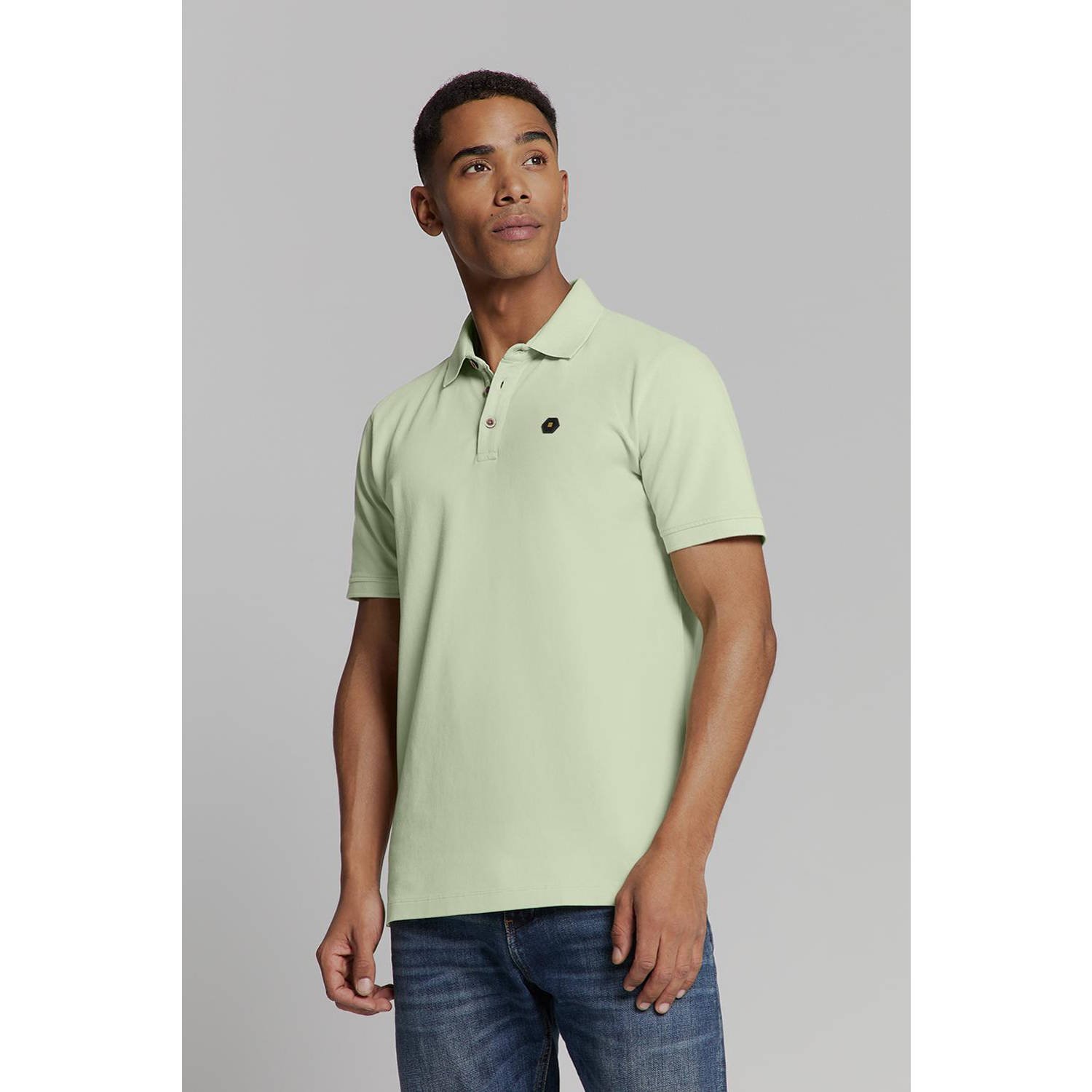 No Excess regular polo mintgroen