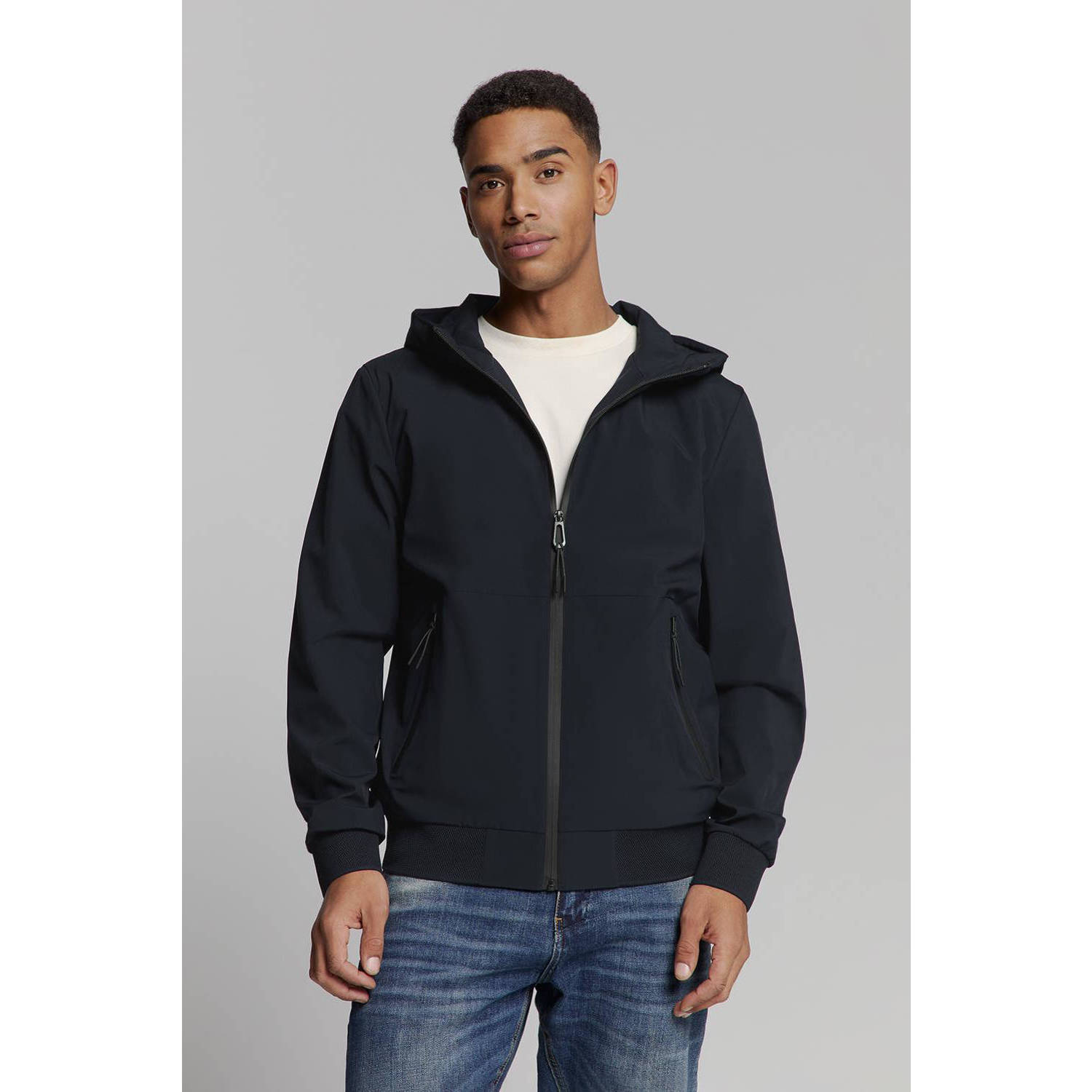 No Excess tussenjas donkerblauw