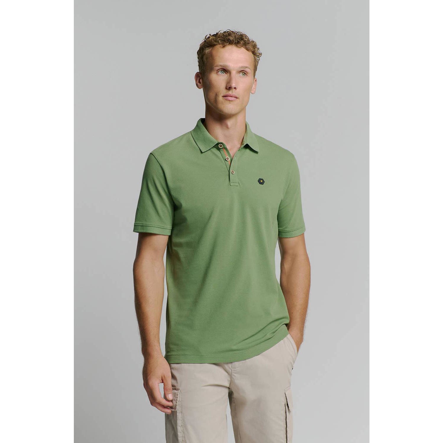 No Excess regular polo groen
