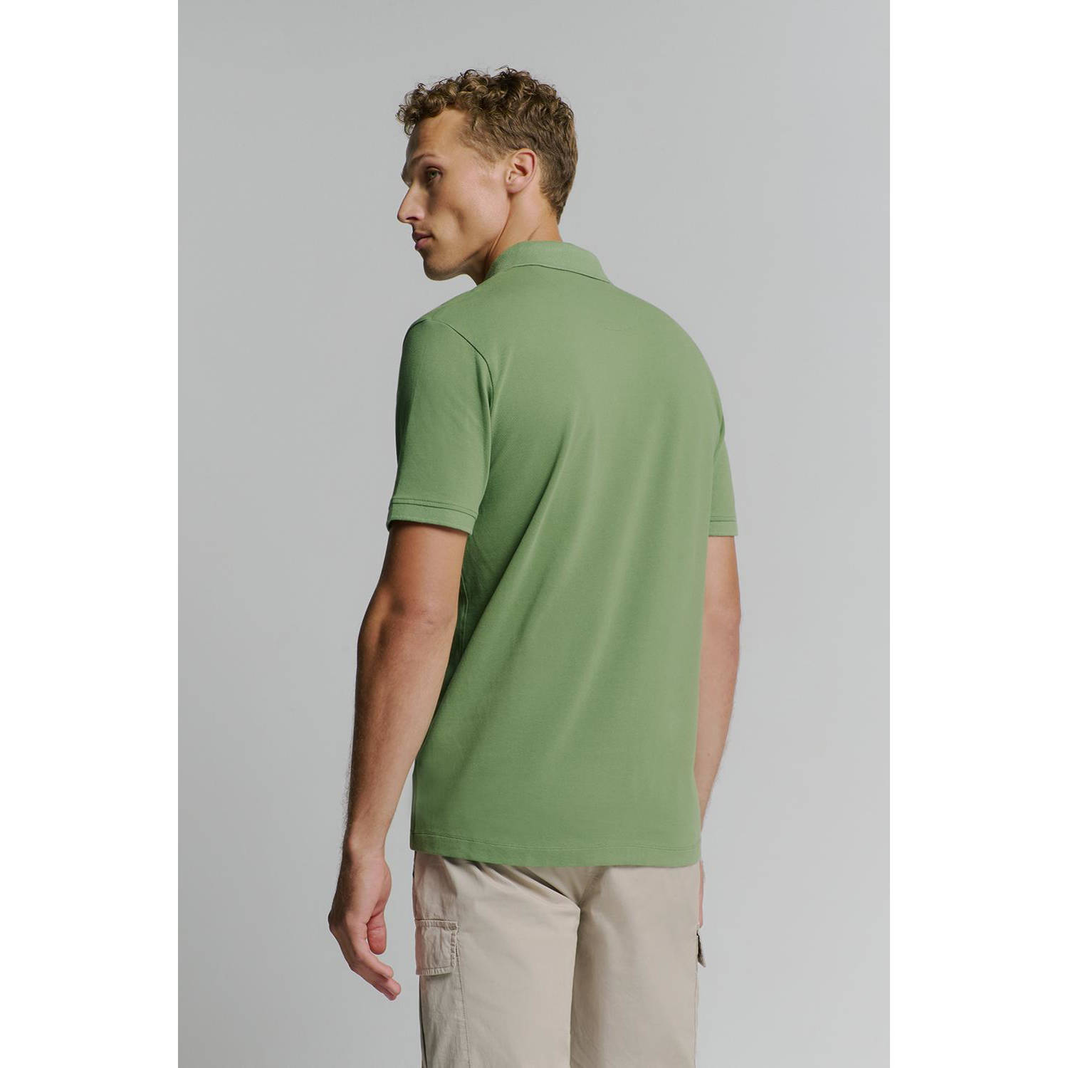 No Excess regular polo groen
