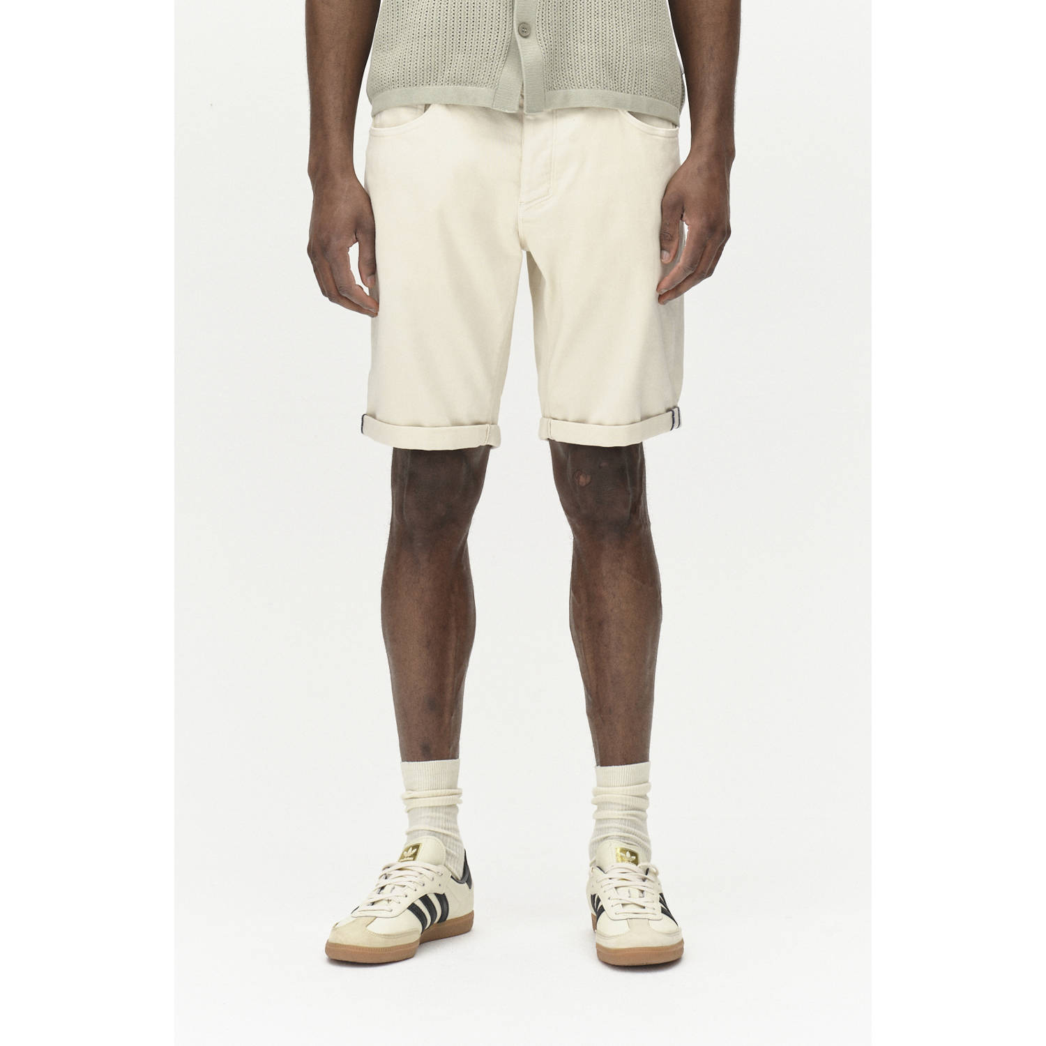 Gabba regular denim short ecru