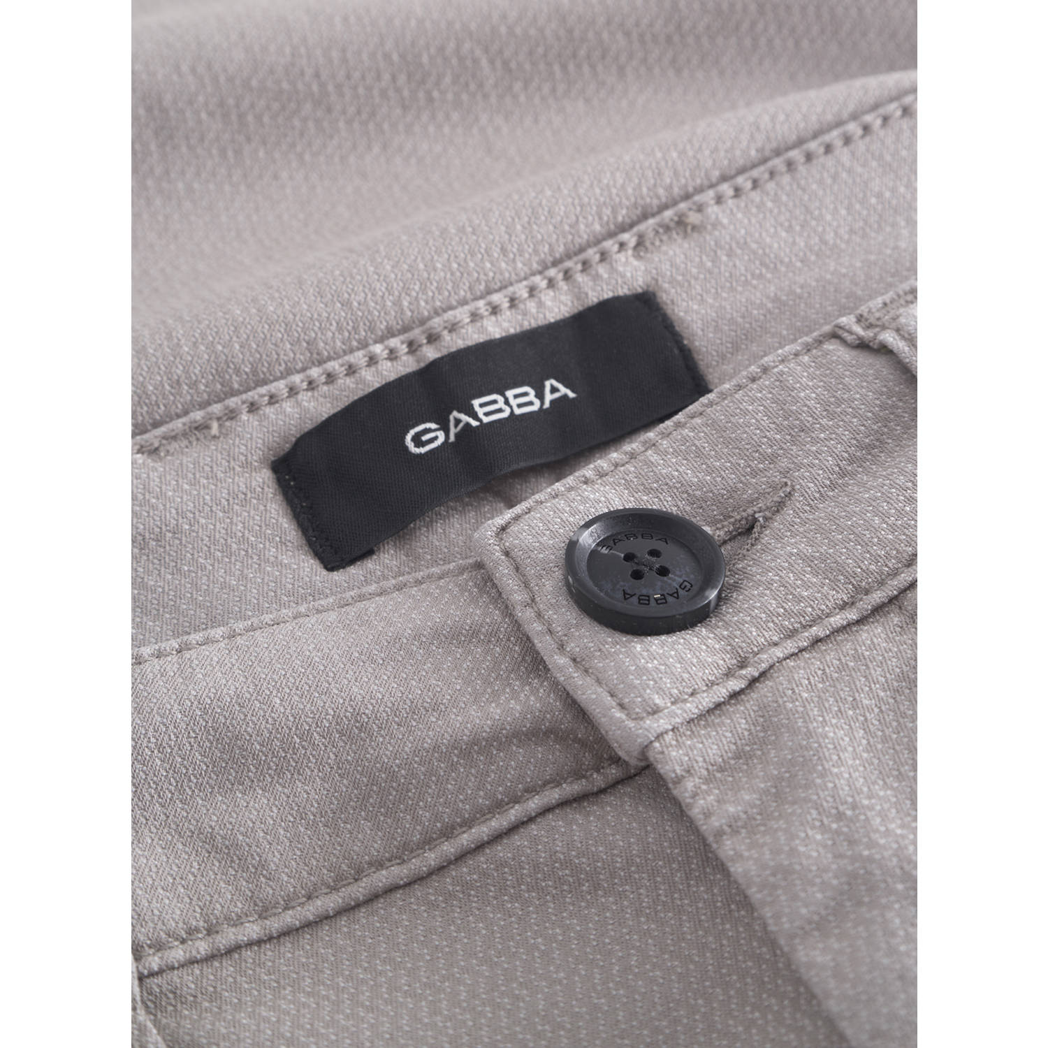Gabba regular chino short met textuur lichtgrijs