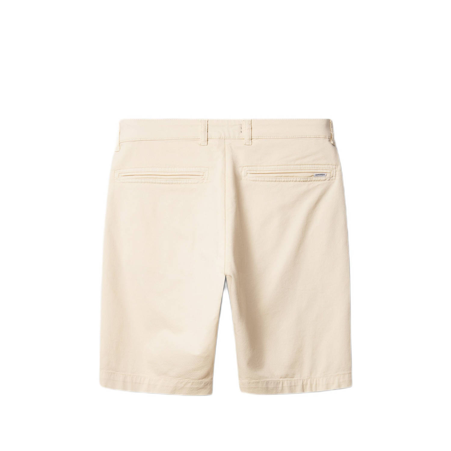 Gabba regular chino short met textuur ecru