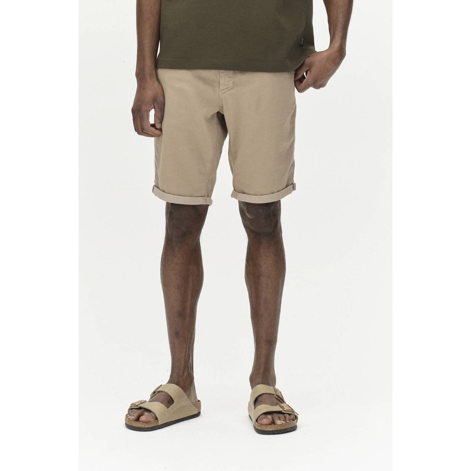 Gabba regular denim short lichtbruin