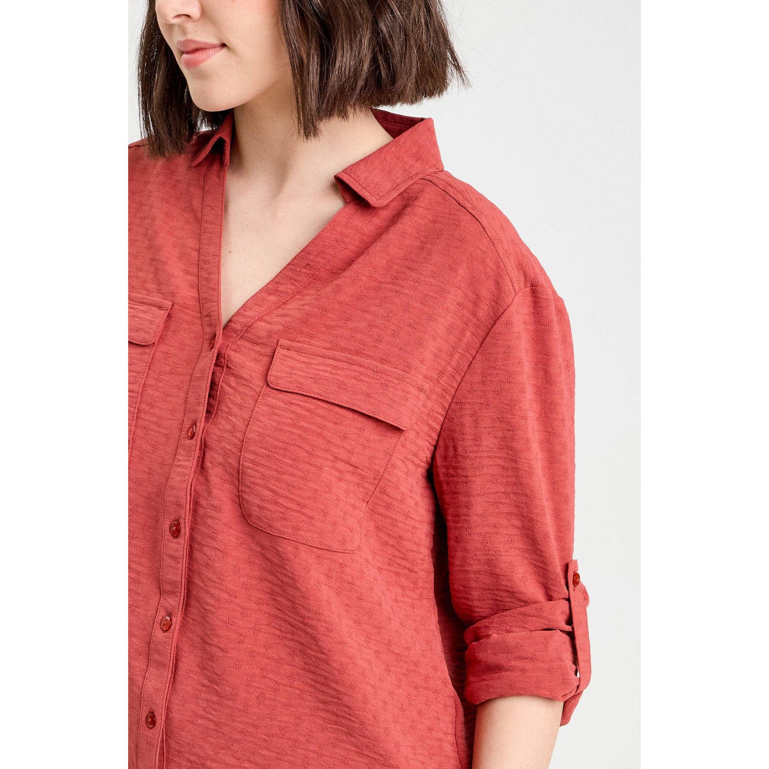 Cache blouse rood