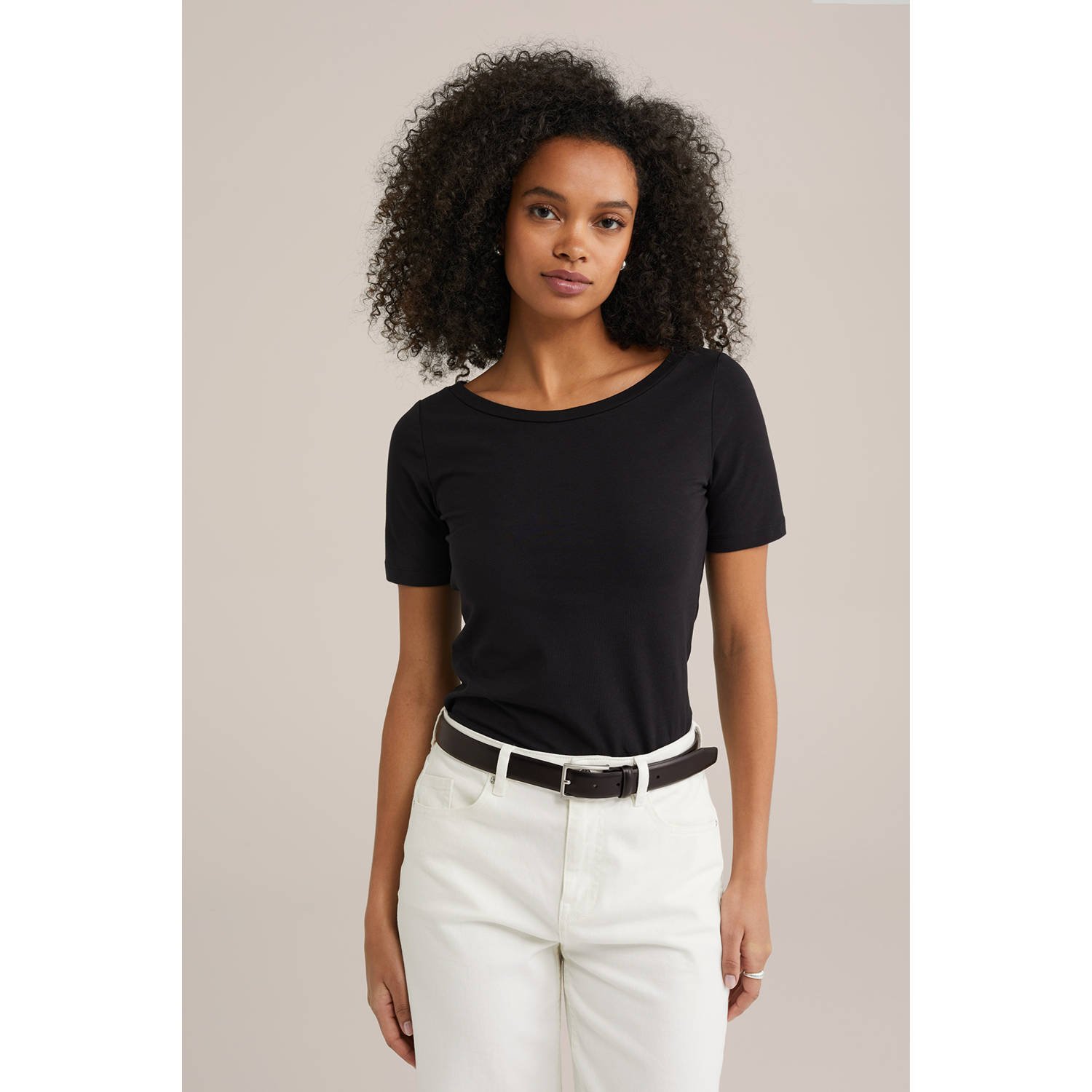 WE Fashion WE Fundamentals T-shirt zwart