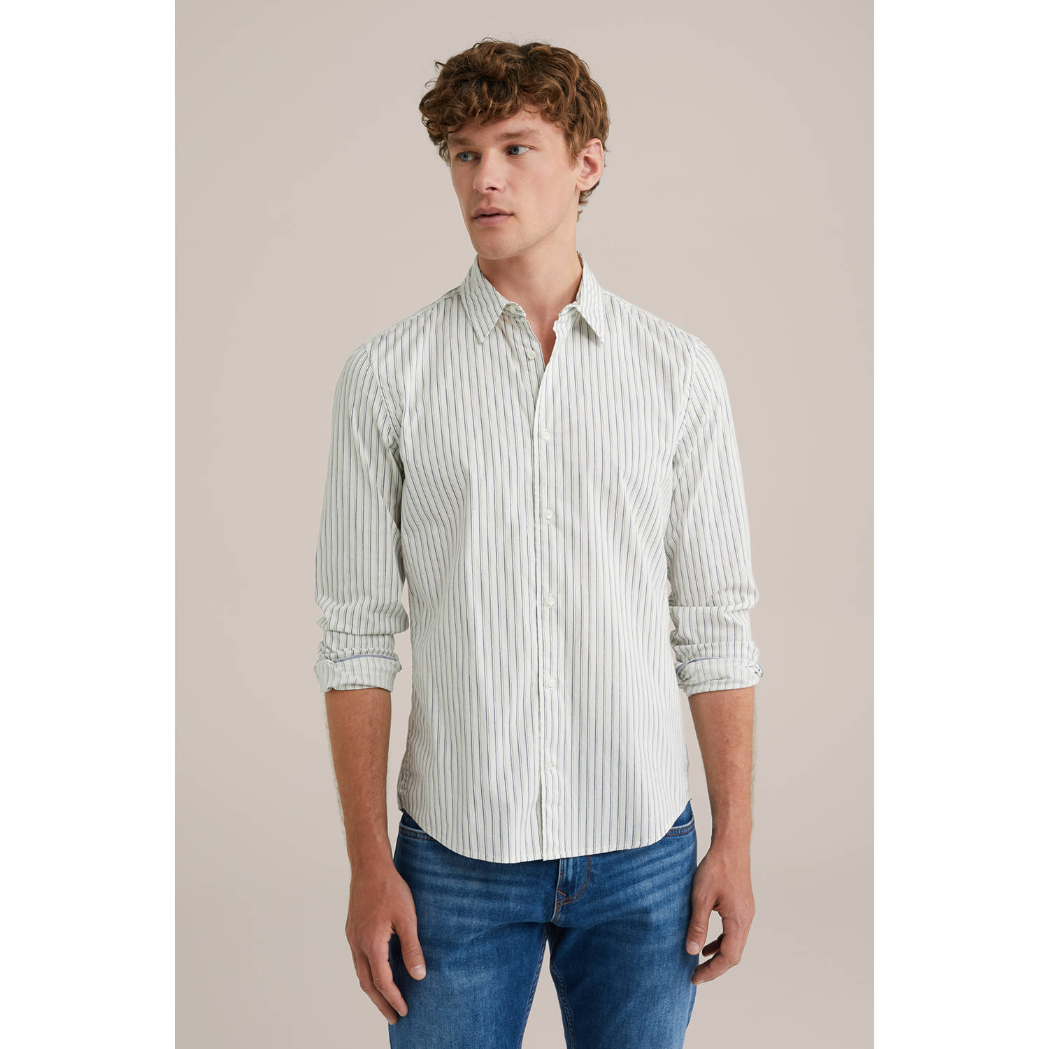 WE Fashion casual overhemd ecru