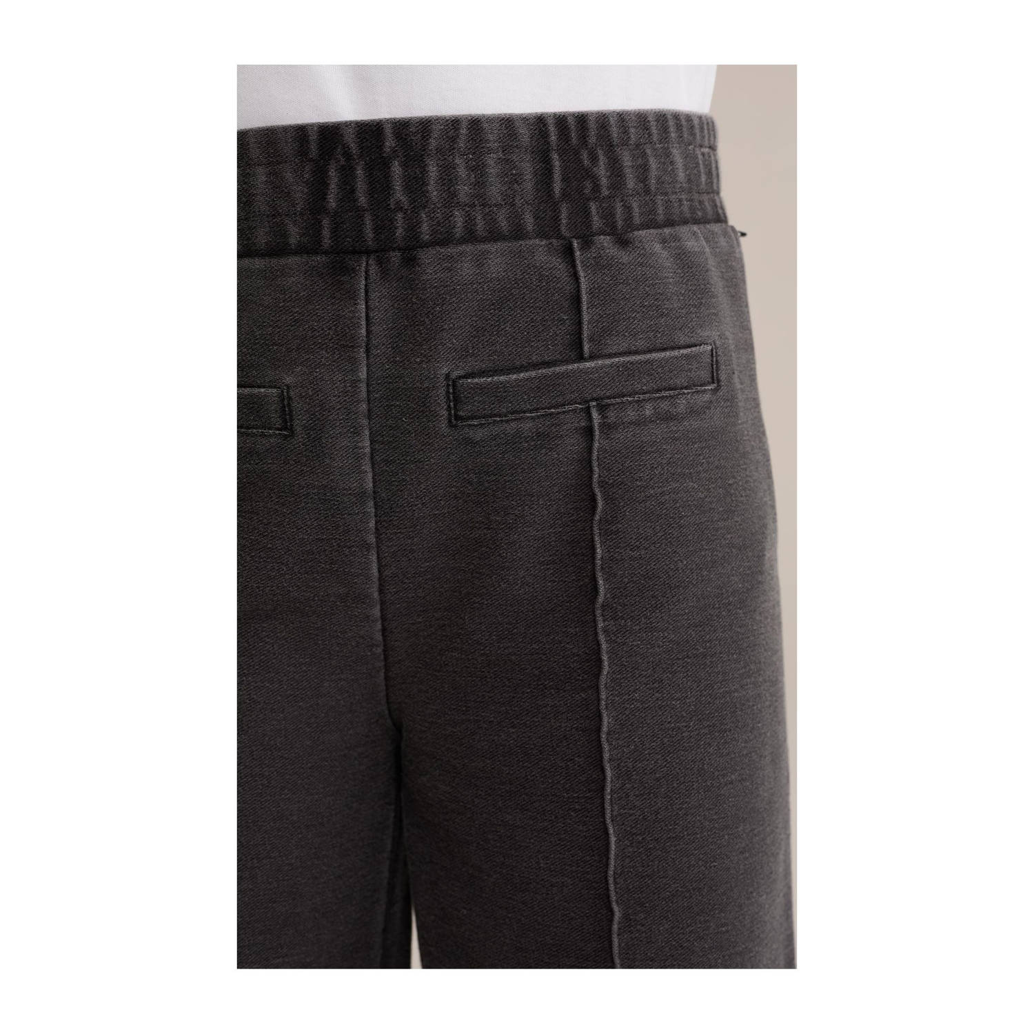 WE Fashion straight broek black denim