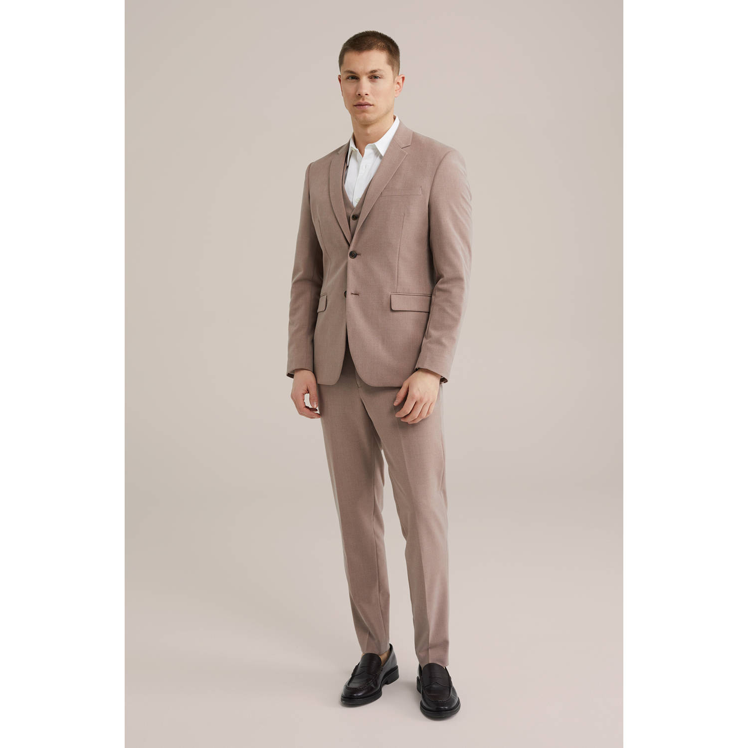 WE Fashion WE Fundamentals slim pantalon oudroze