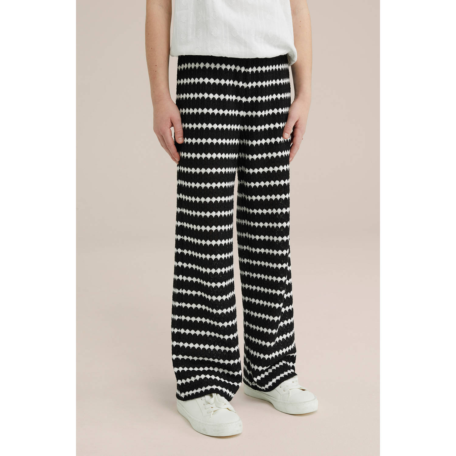 WE Fashion casual broek zwart