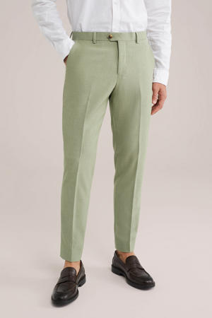 slim pantalon groen