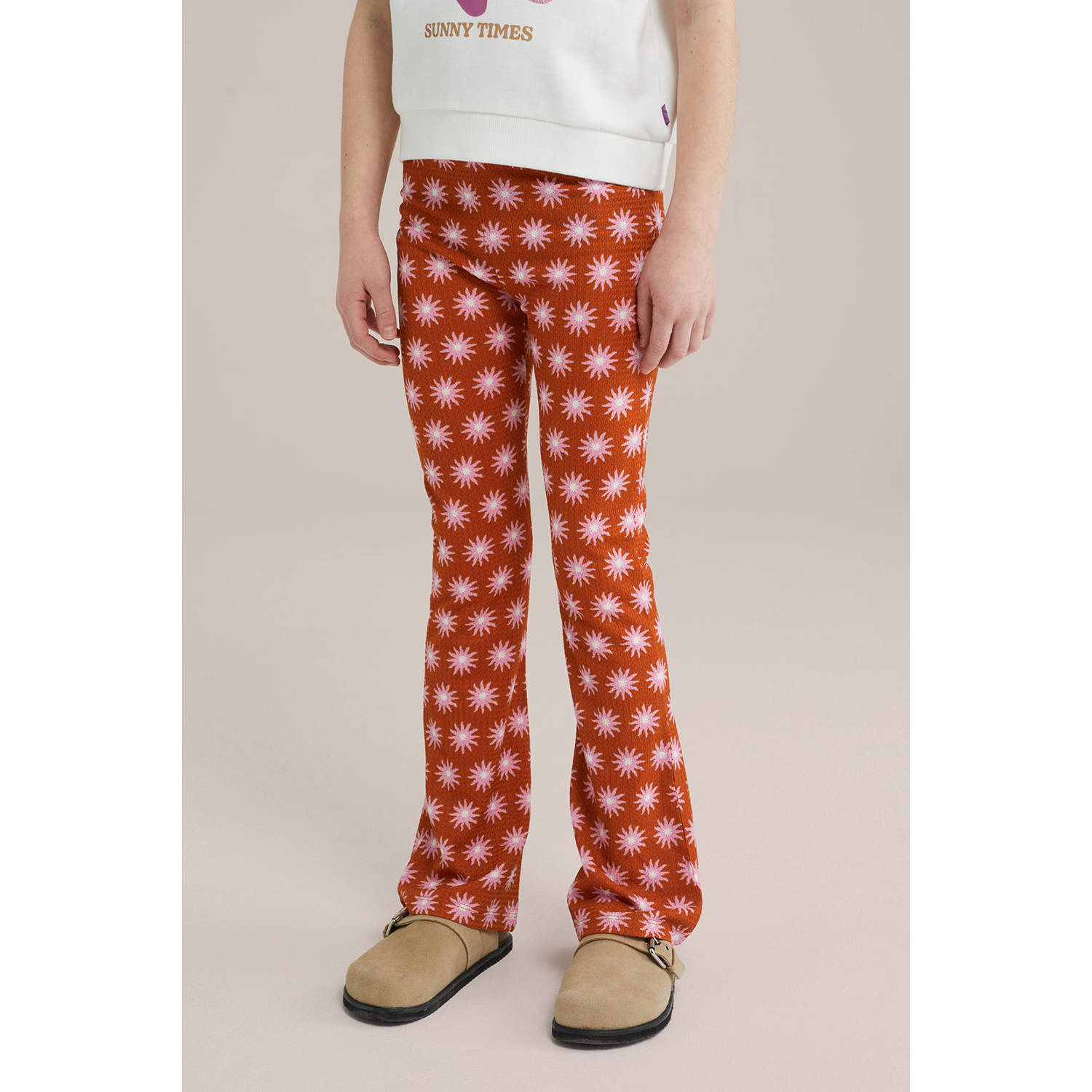 WE Fashion legging roodbruin