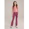 WE Fashion flared broek roze/lichtroze/lila