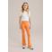 WE Fashion flared broek oranje